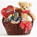 Teddy with Chocolate Basket