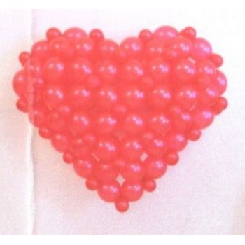 Valentine Heart Balloons Bouquets - by Dxb Flower