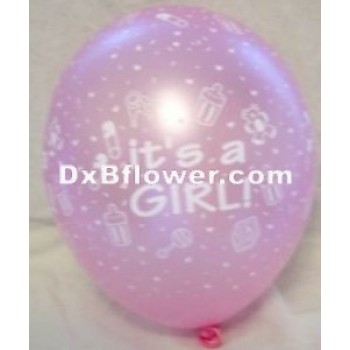 Its Girl Baloons - by Dxb Flower
