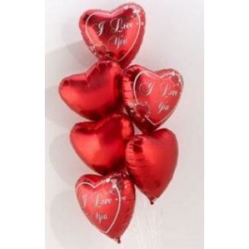 Valentines Balloon Bouquets - by Dxb Flower
