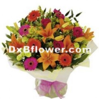Pulsating Mixed Blossoms - by Dxb Flower