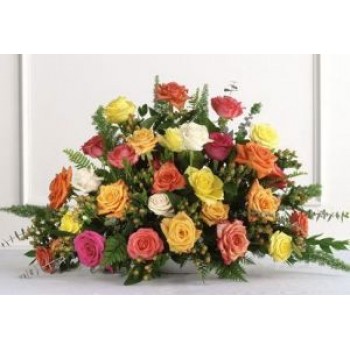 Mix Roses arrangement - by Dxb Flower
