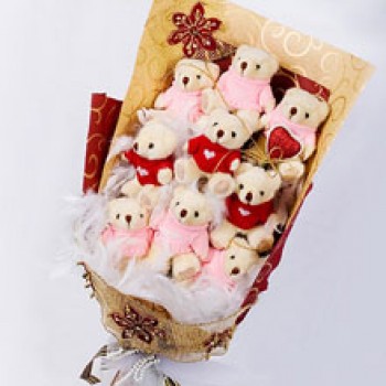 Bouquets of teddy - by Dxb Flower