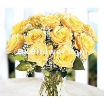 OFFER-Yellow Rose Bouquets - by Dxb Flower